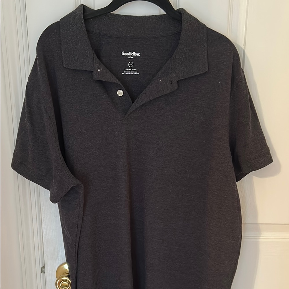 Goodfellow & Co Light Pink and Charcoal Polo Shirts